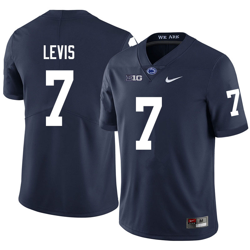 Men #7 Will Levis Penn State Nittany Lions College Football Jerseys Sale-Navy